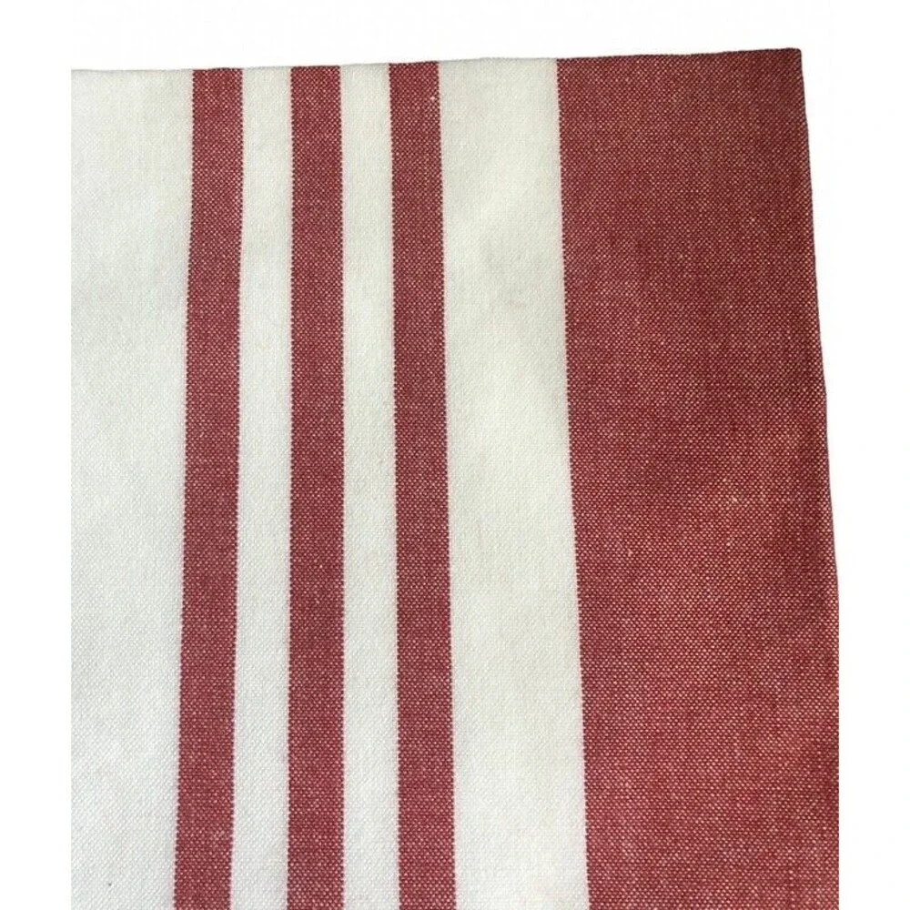 DII Fabric Napkins White Brick Beach French Stripe Set of 4 Cotton Summer 20x20